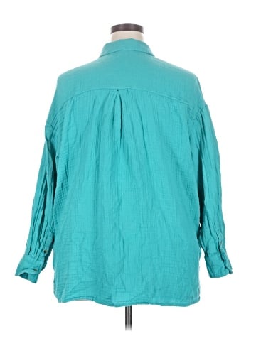 Old Navy 3/4 Sleeve Button-Down Shirt (view 2)