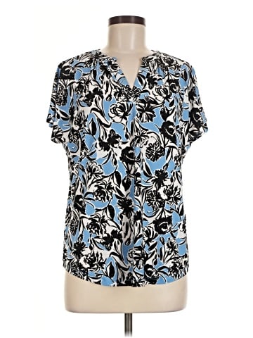 Jones New York Signature Short Sleeve Blouse (view 1)