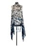 DressBarn 100% Polyester Blue Kimono One size - photo 2