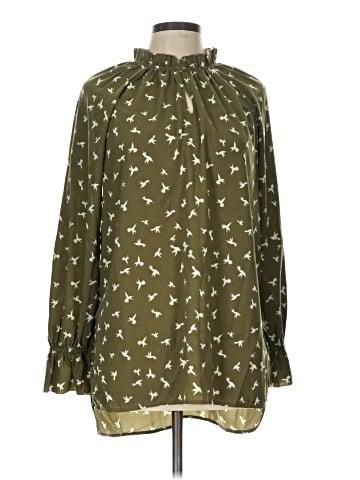 Kaari Blue Long Sleeve Blouse (view 1)