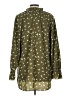 Kaari Blue 100% Polyester Stars Green Long Sleeve Blouse Size L - photo 2