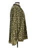 Kaari Blue 100% Polyester Stars Green Long Sleeve Blouse Size L - photo 4