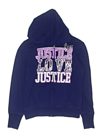 Justice Zip Up Hoodie (view 1)