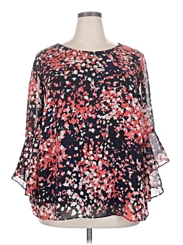Kasper 3/4 Sleeve Blouse (view 1)