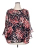 Kasper 100% Polyester Red 3/4 Sleeve Blouse Size 2X - photo 1