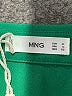 MNG 100% Polyester Solid Green Long Sleeve Blouse Size 10 - photo 7