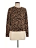 Croft & Barrow 100% Acrylic Animal Print Brown Pullover Sweater Size M - photo 1