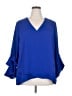 Vince Camuto 100% Polyester Blue 3/4 Sleeve Blouse Size 2X - photo 1