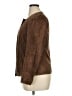 Talbots 100% Leather Brown Leather Jacket Size 14 - photo 5
