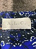 A.L.C. 100% Silk Paisley Blue Cocktail Dress Size M - photo 7