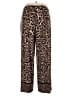 Susan Graver Animal Print Brown Casual Pants Size XL - photo 2
