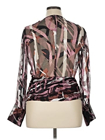 Etcetera 3/4 Sleeve Silk Top (view 2)