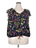 Lands' End 100% Polyester Blue Sleeveless Blouse Size 2X - photo 1