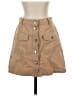 Stradivarius Solid Tan Casual Skirt Size 4 - photo 1