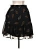 Madewell 100% Polyester Hearts Black Casual Skirt Size XS - photo 2