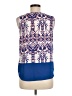 Just Fab 100% Polyester Blue Sleeveless Blouse Size M - photo 2