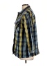 Empyre Plaid Yellow Blue 3/4 Sleeve Button-Down Shirt Size L - photo 5