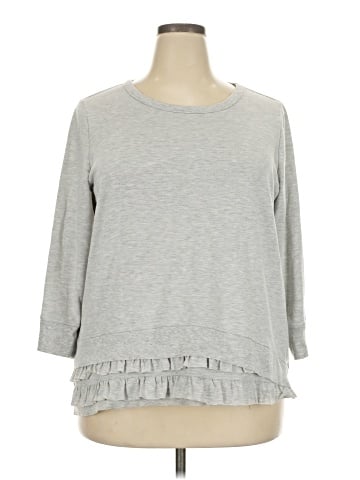 Simply Vera Vera Wang 3/4 Sleeve Top (view 1)