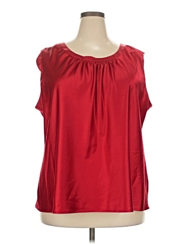 JM Collection Sleeveless Blouse (view 1)