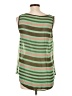 E&M Collection 100% Polyester Green Sleeveless Blouse Size L - photo 2