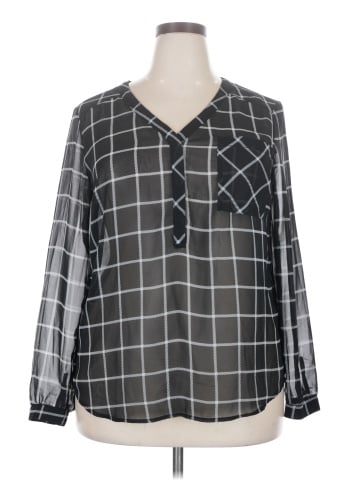 Merona Long Sleeve Blouse (view 1)