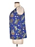 Ann Taylor LOFT 100% Polyester Blue Sleeveless Blouse Size Lg Petite - photo 5
