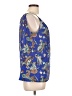 Ann Taylor LOFT 100% Polyester Blue Sleeveless Blouse Size Lg Petite - photo 4