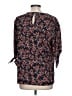 CeCe Black 3/4 Sleeve Blouse Size L - photo 2