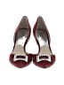 MICHAEL Michael Kors 100% Leather Color Block Burgundy Heels Size 6 - photo 2