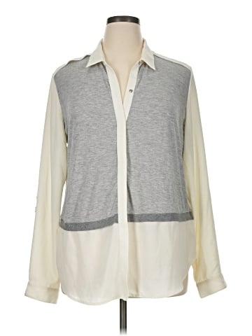 CALVIN KLEIN JEANS Long Sleeve Blouse (view 1)