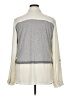 CALVIN KLEIN JEANS 100% Polyester Color Block Gray Long Sleeve Blouse Size XL - photo 2