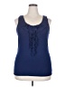 Merona Blue Sleeveless Blouse Size XXL - photo 1