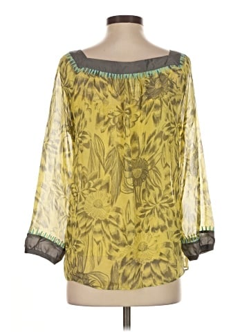 Sundance 3/4 Sleeve Silk Top (view 2)