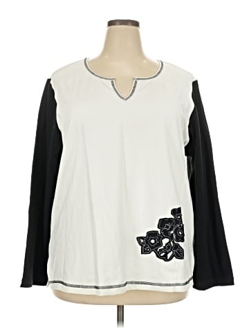 AKS by Amy K Su Long Sleeve Blouse (view 1)