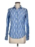 J.Crew 100% Cotton Print Blue Long Sleeve Button-Down Shirt Size 6 - photo 1