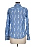 J.Crew 100% Cotton Print Blue Long Sleeve Button-Down Shirt Size 6 - photo 2