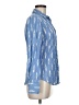 J.Crew 100% Cotton Print Blue Long Sleeve Button-Down Shirt Size 6 - photo 4