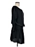 Splendid 100% Polyester Solid Black Casual Dress Size M - photo 4
