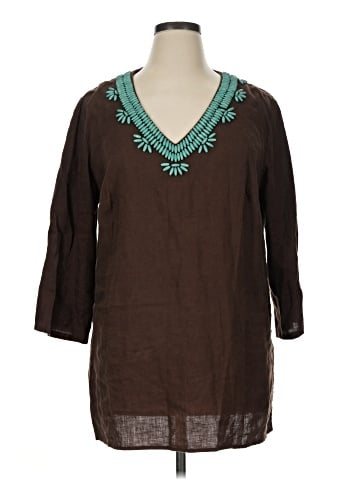 Jones New York Signature 3/4 Sleeve Blouse (view 1)