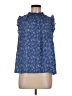CeCe 100% Polyester Blue Sleeveless Blouse Size M - photo 1