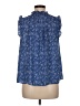 CeCe 100% Polyester Blue Sleeveless Blouse Size M - photo 2