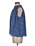 CeCe 100% Polyester Blue Sleeveless Blouse Size M - photo 5