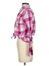 Sandra Ingrish 100% Cotton Plaid Pink Long Sleeve Blouse Size S - photo 5