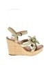 Born 100% Leather Green Wedges Size 7 - photo 1