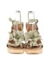 Born 100% Leather Green Wedges Size 7 - photo 2