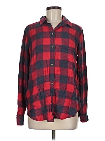 American Eagle Outfitters Long Sleeve Button-Down Shirt (view 1)