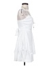 Crystal Doll 100% Polyester White Cocktail Dress Size XS - photo 4