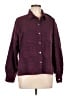 Chico's 100% Polyester Burgundy Long Sleeve Blouse Size Lg (2) - photo 1