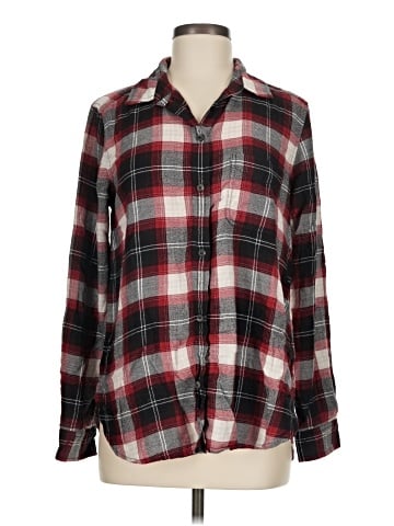American Eagle Outfitters Long Sleeve Button-Down Shirt (view 1)