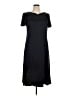 Talbots 100% Acetate Black Casual Dress Size 14 - photo 1